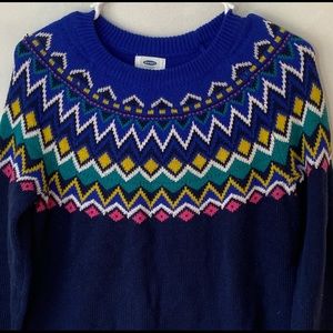 EUC Colorful cotton blend sweater